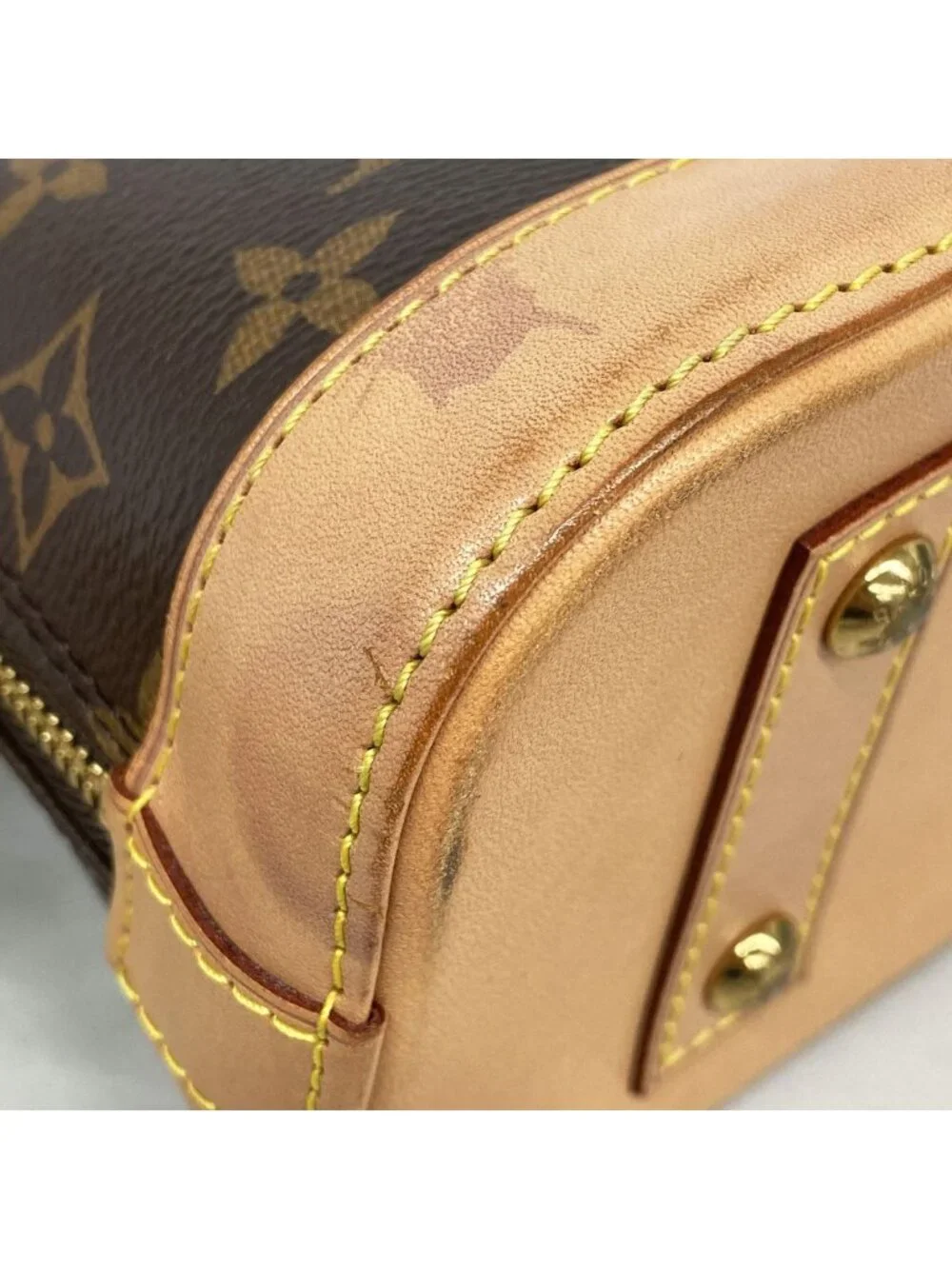 Louis Vuitton Monogram Alma BB Brown Handbag